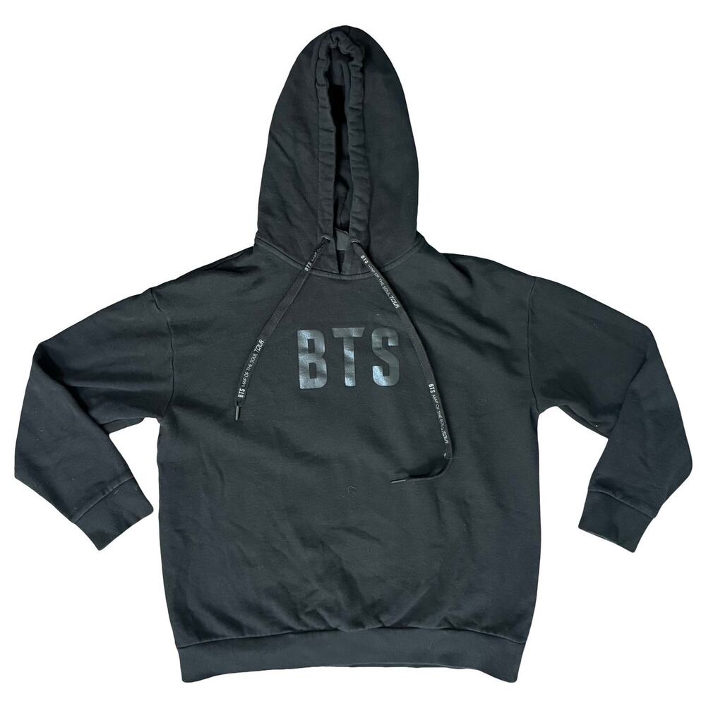 BTS Black Map of the Soul Tour Official K-Pop Pullover Hoodie Sweatshirt Size M